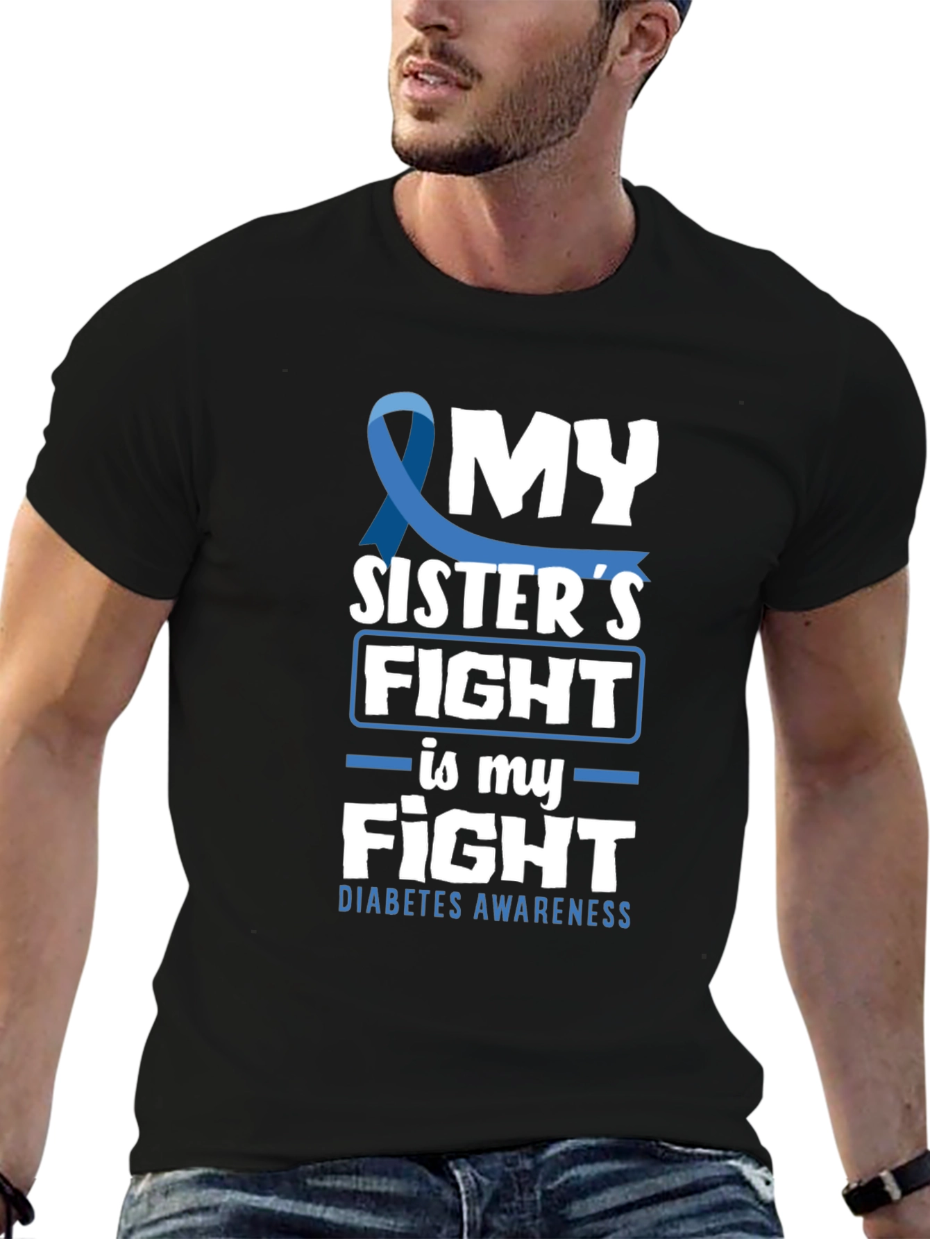 Diabetes Awareness My Sisters Fight T-Shirt