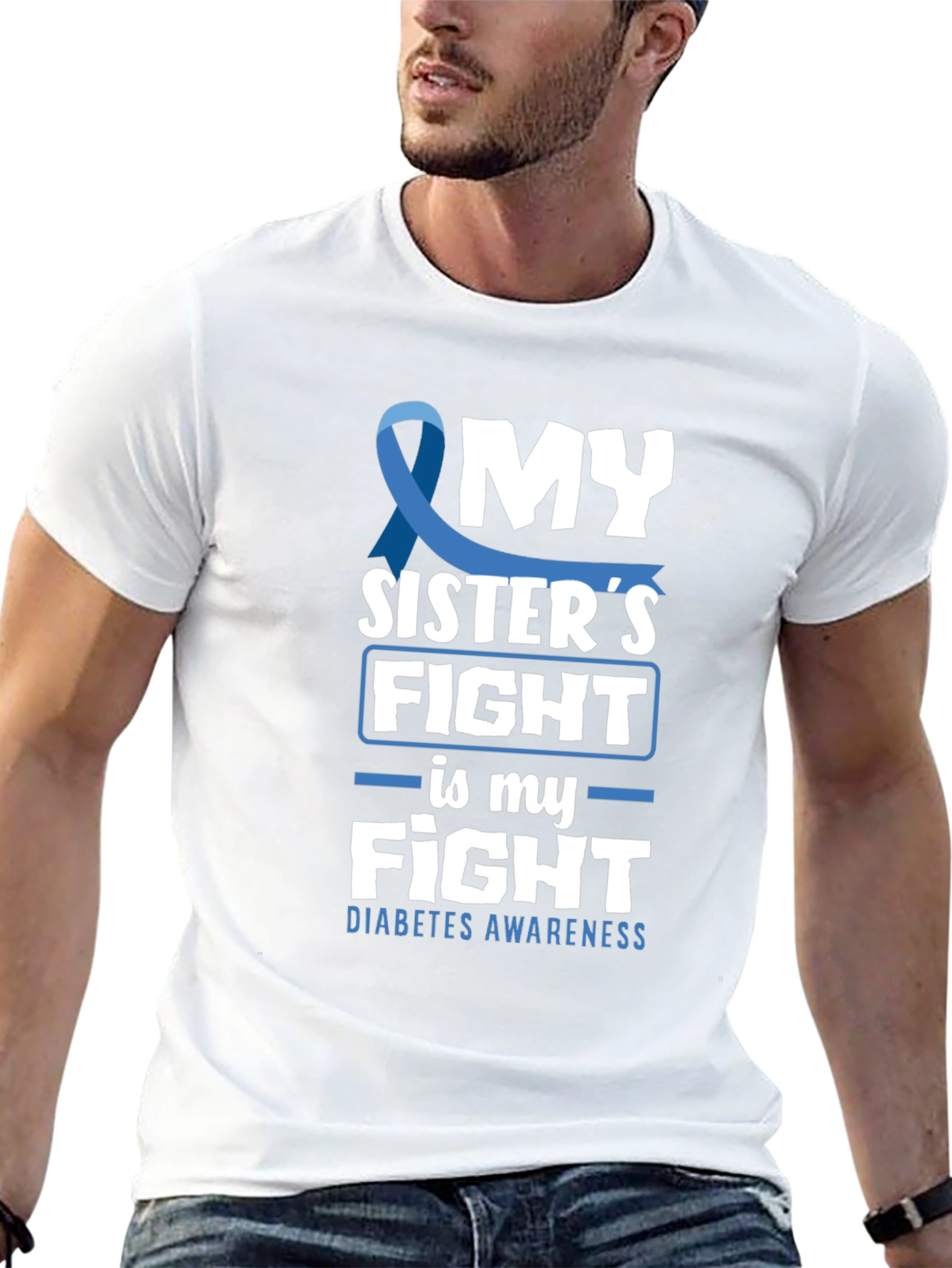 Diabetes Awareness My Sisters Fight T-Shirt