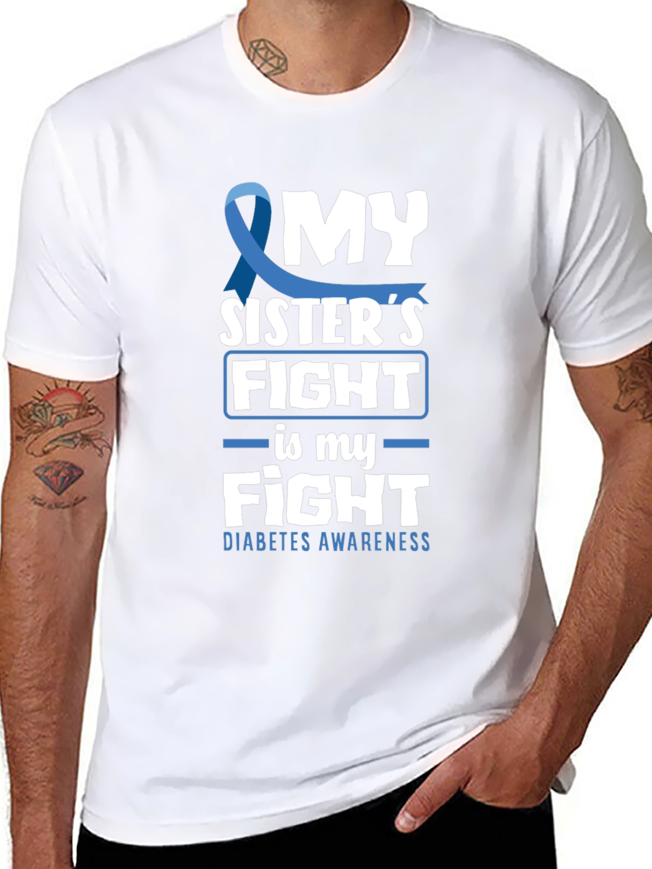 Diabetes Awareness My Sisters Fight T-Shirt