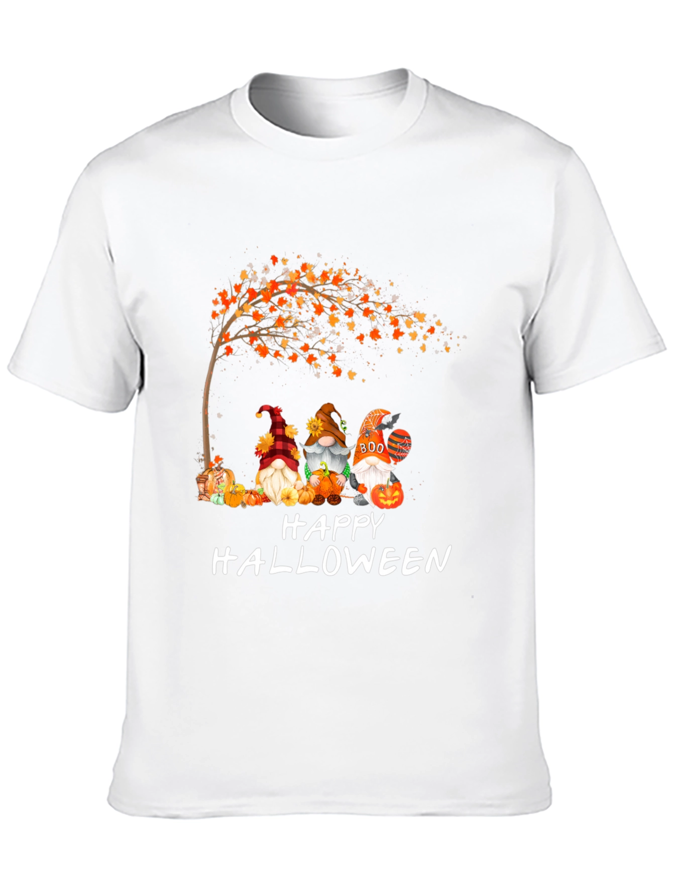 Halloween Gnomes Graphic Tee - Spooky Season Shirt