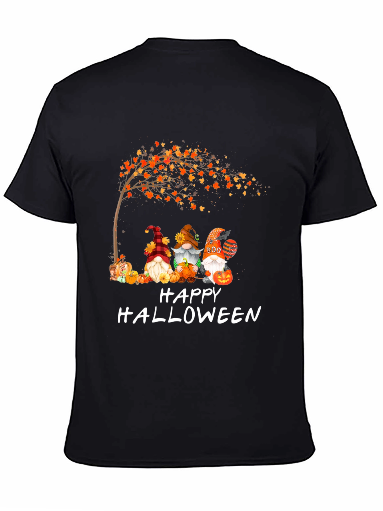 Halloween Gnomes Graphic Tee - Spooky Season Shirt