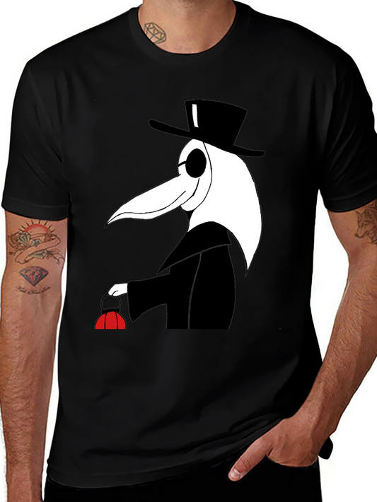 Plague Doctor Graphic Tee - Unique Medieval Style Shirt