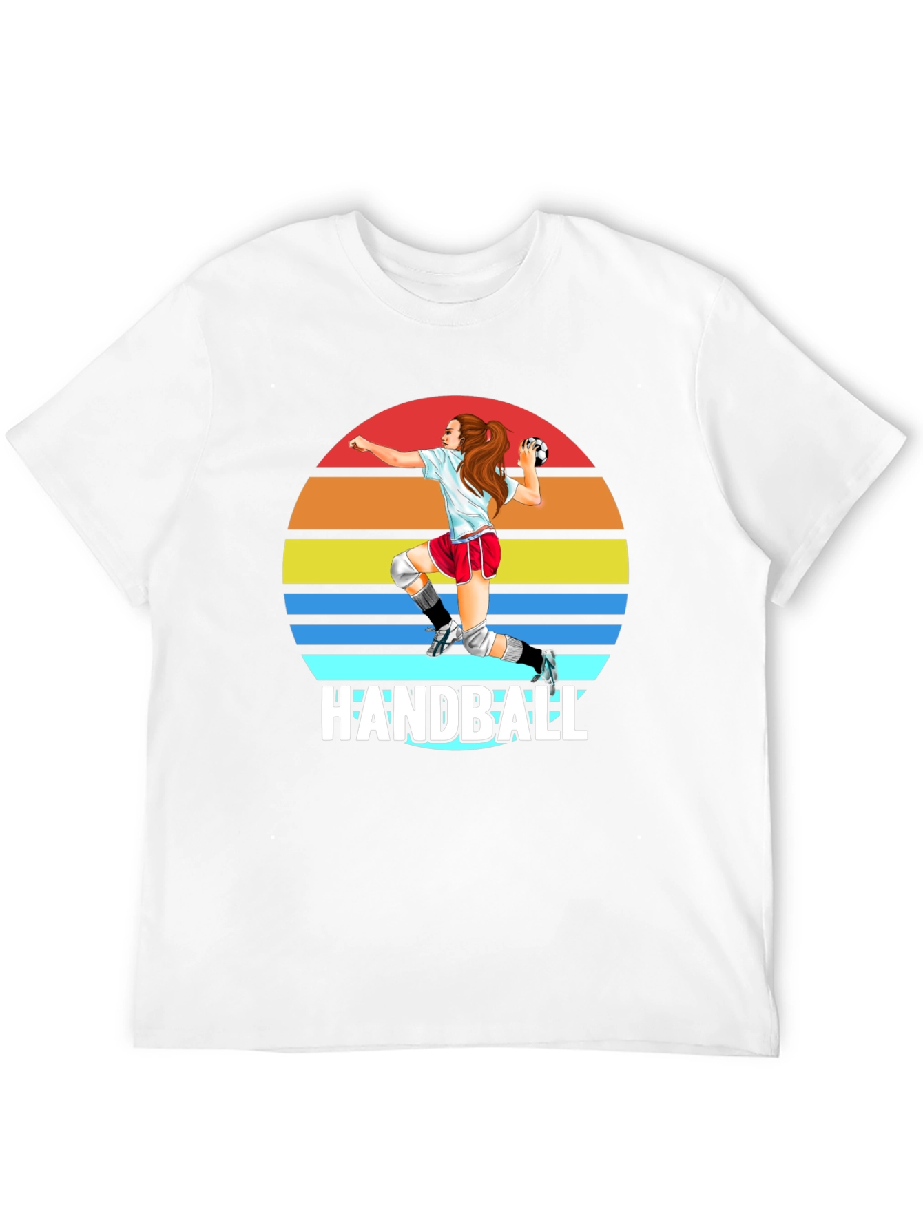 Handball Sunset Graphic T-Shirt