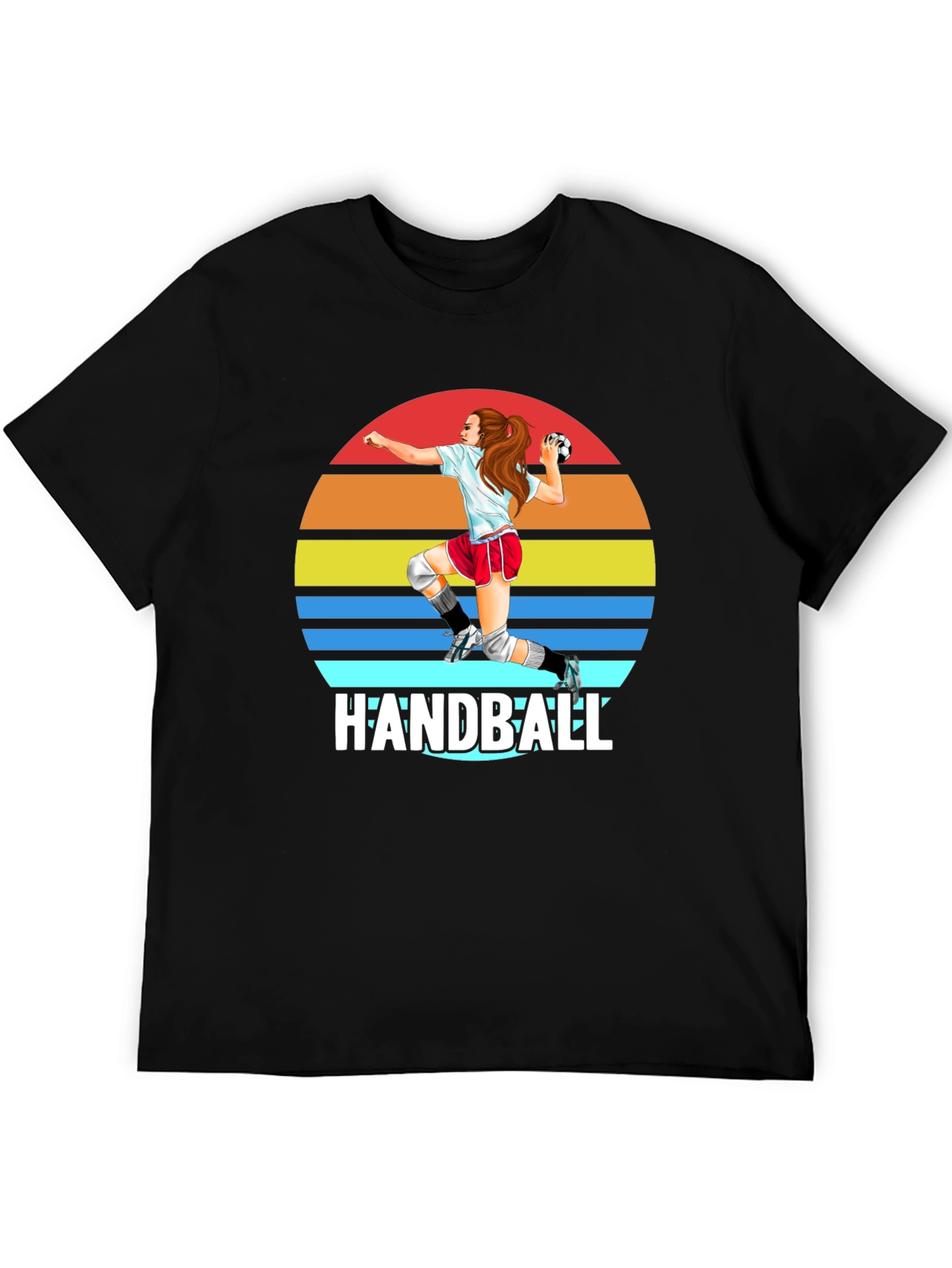Handball Sunset Graphic T-Shirt