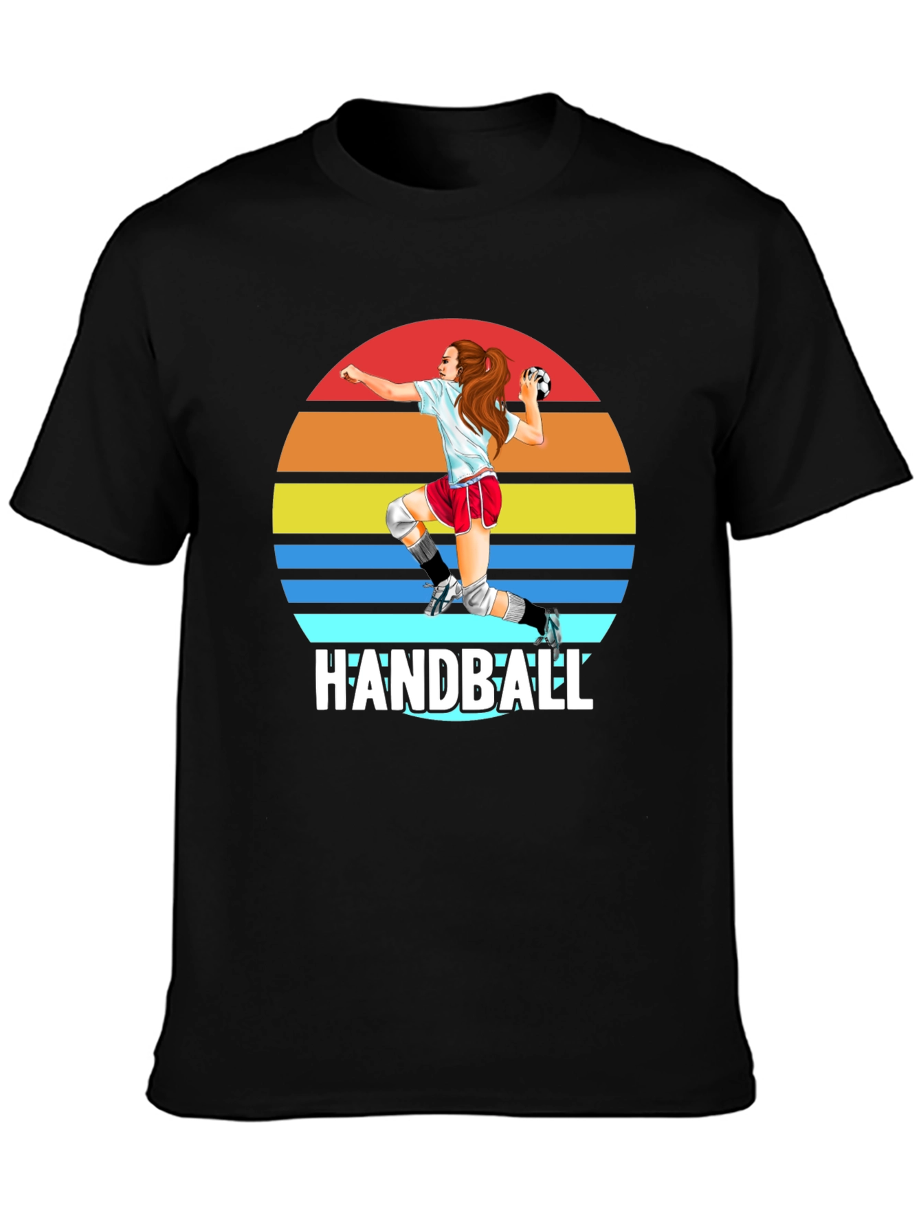 Handball Sunset Graphic T-Shirt