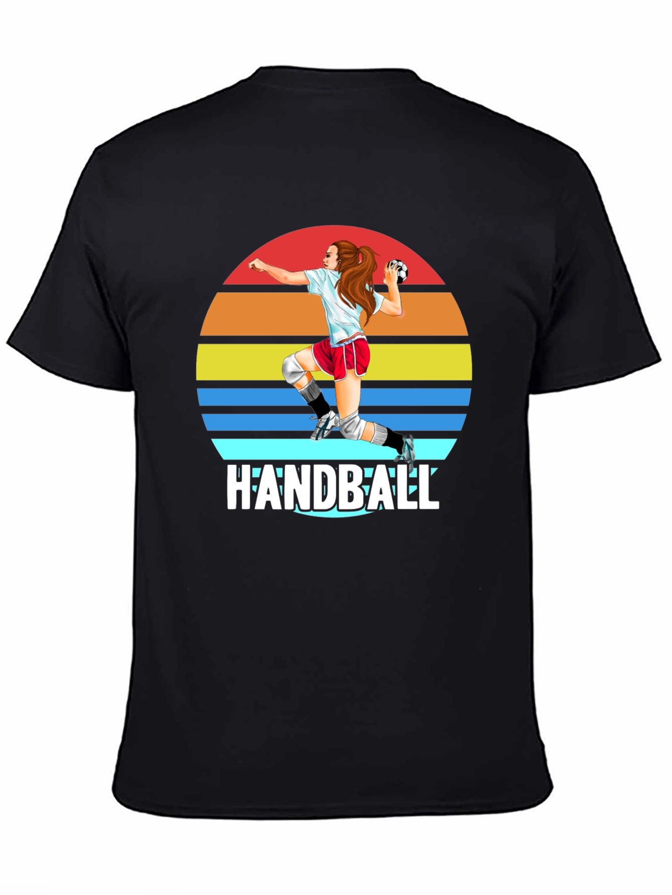 Handball Sunset Graphic T-Shirt