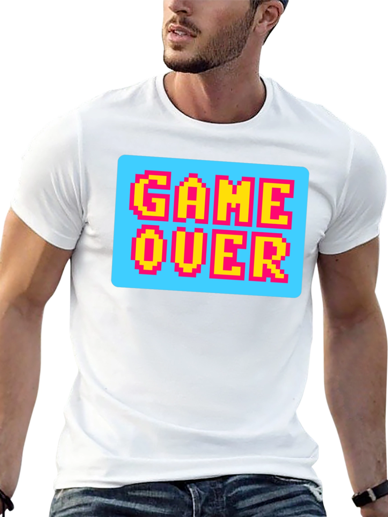 Game Over Pixel Art T-Shirt - Retro Gaming Style