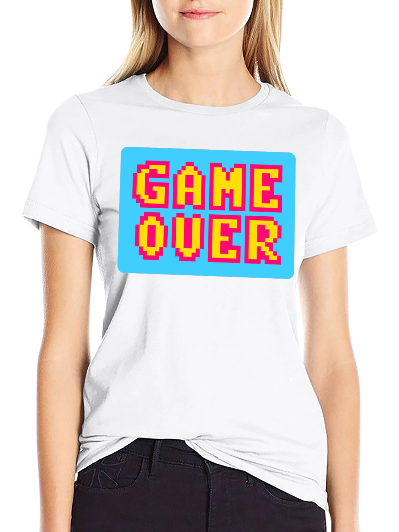 Game Over Pixel Art T-Shirt - Retro Gaming Style