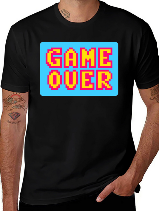 Game Over Pixel Art T-Shirt - Retro Gaming Style