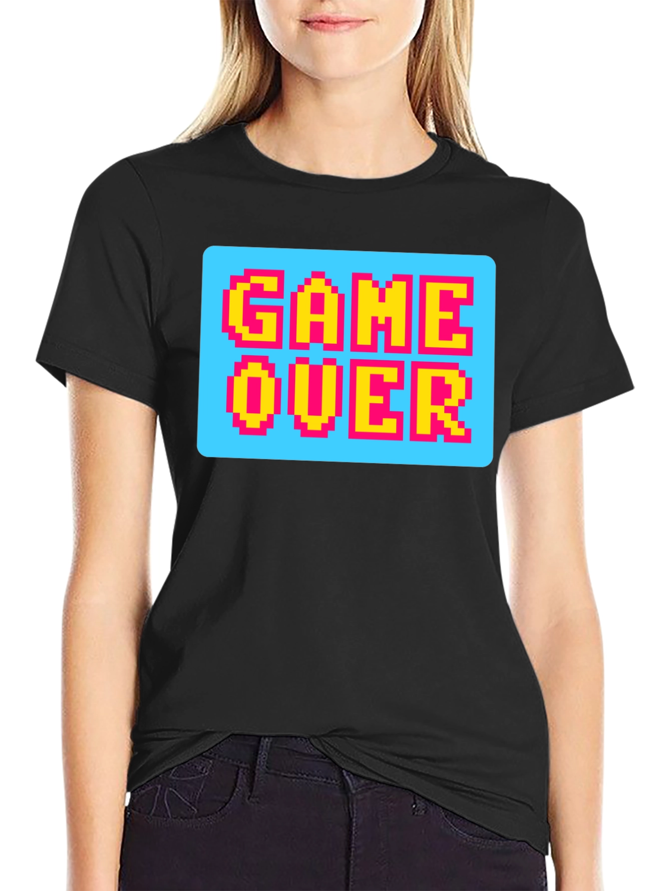 Game Over Pixel Art T-Shirt - Retro Gaming Style