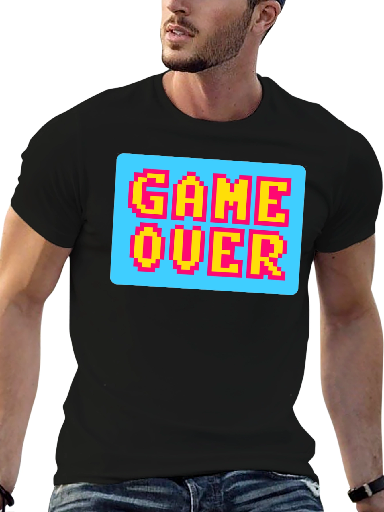 Game Over Pixel Art T-Shirt - Retro Gaming Style