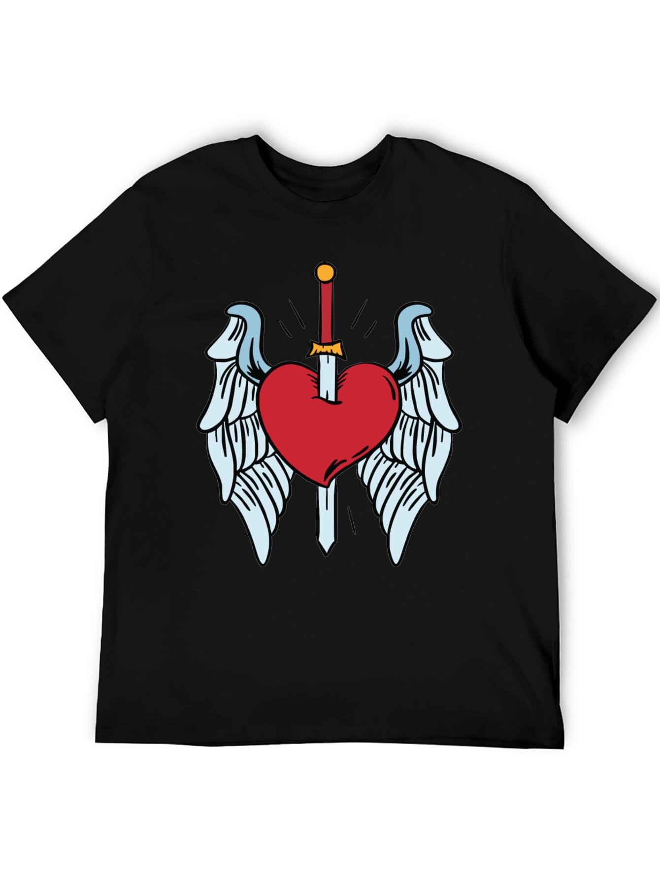 Heart & Sword Graphic T-Shirt - Soft Cotton