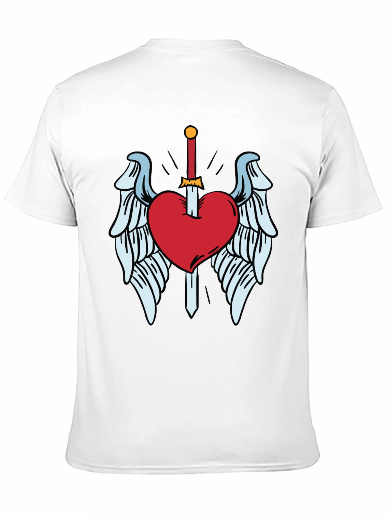Heart & Sword Graphic T-Shirt - Soft Cotton