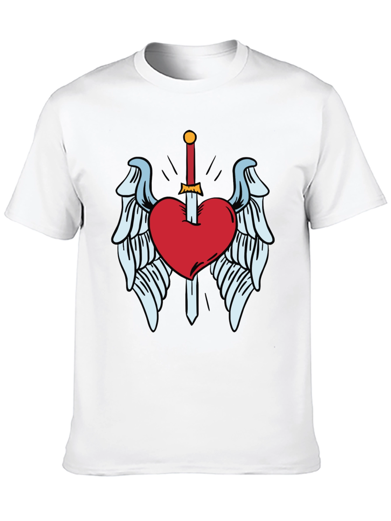 Heart & Sword Graphic T-Shirt - Soft Cotton