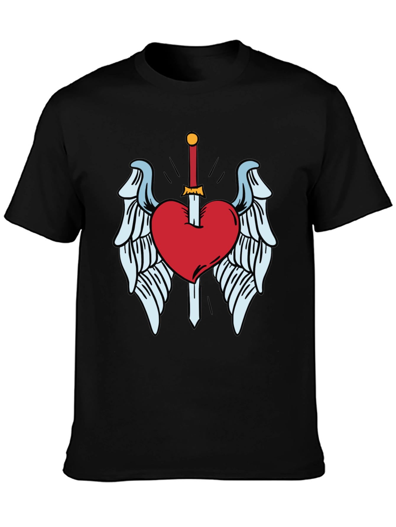Heart & Sword Graphic T-Shirt - Soft Cotton
