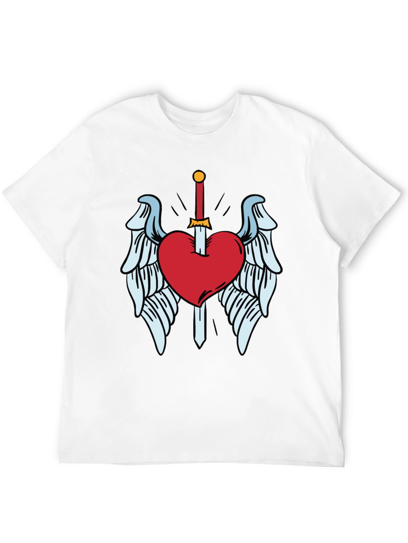 Heart & Sword Graphic T-Shirt - Soft Cotton