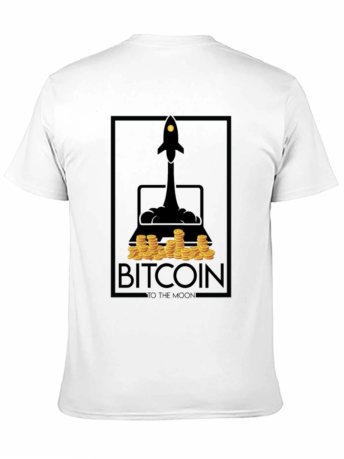 Bitcoin To The Moon Graphic T-Shirt