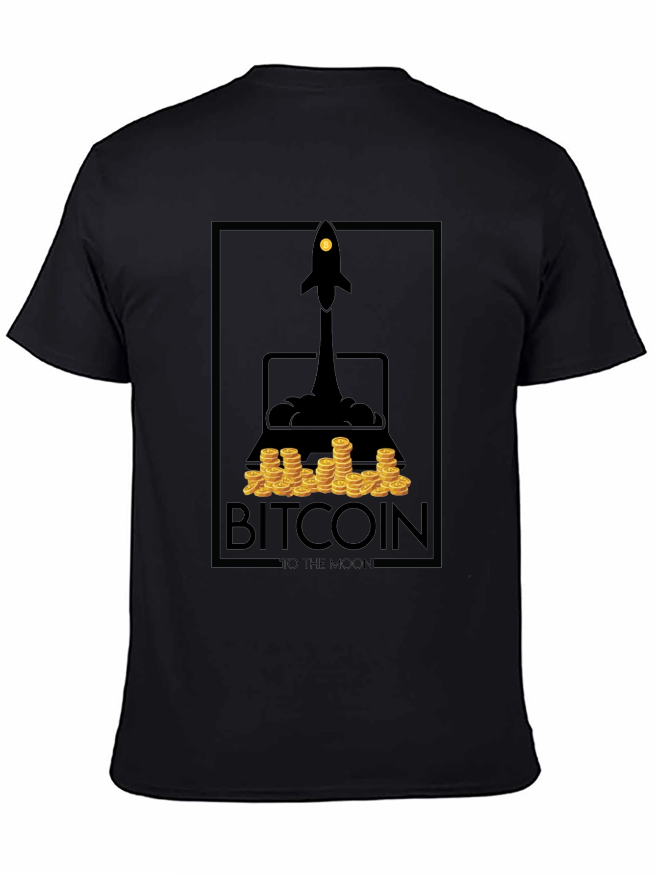 Bitcoin To The Moon Graphic T-Shirt