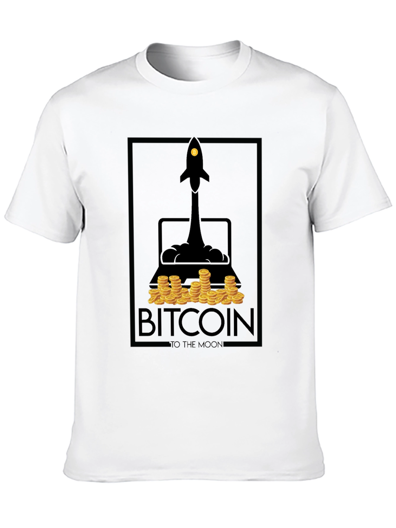 Bitcoin To The Moon Graphic T-Shirt