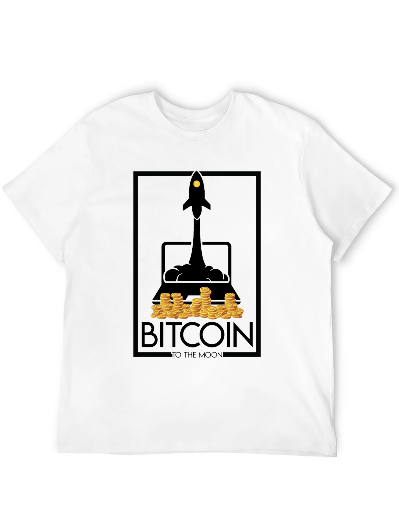 Bitcoin To The Moon Graphic T-Shirt