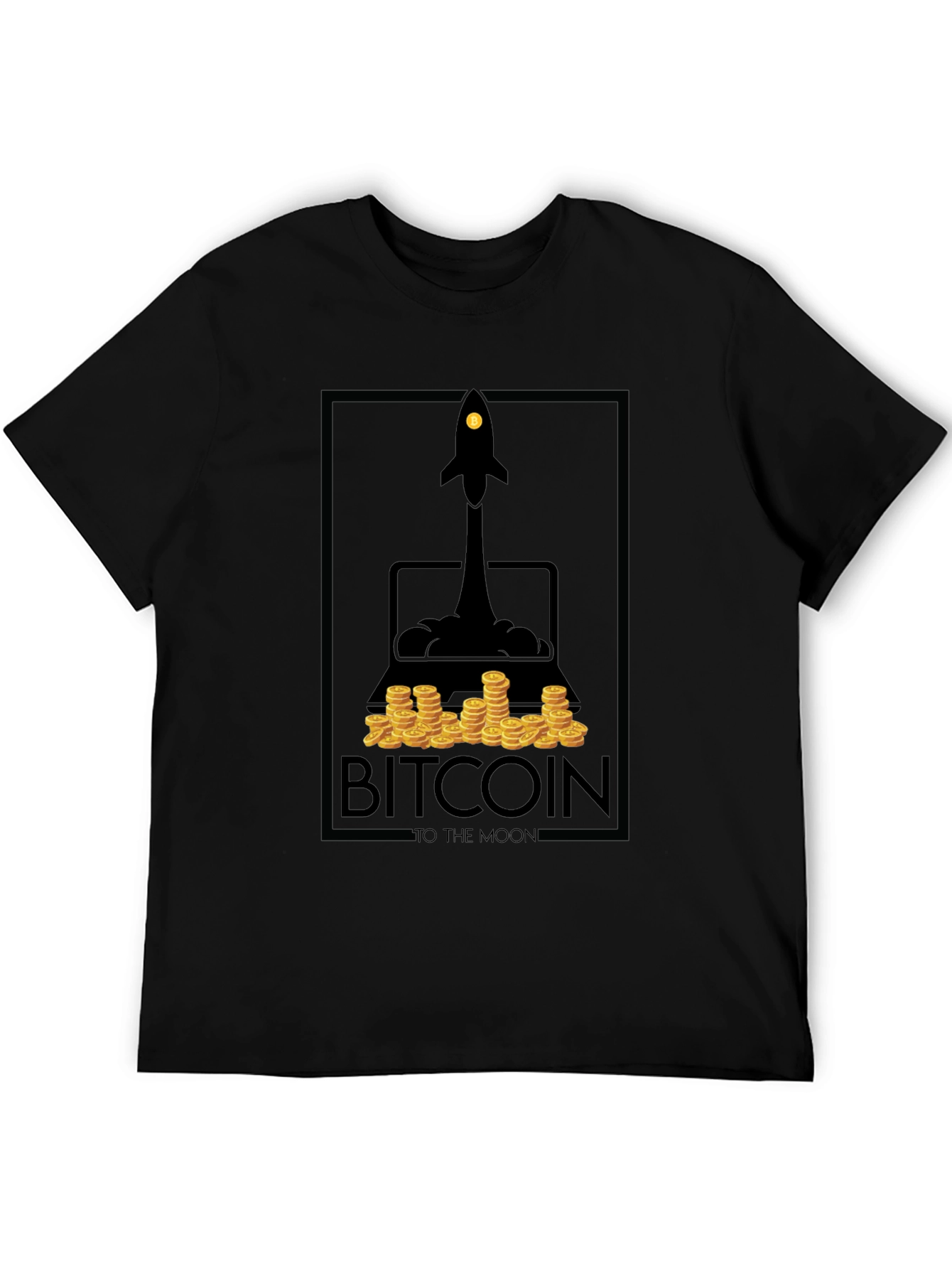 Bitcoin To The Moon Graphic T-Shirt