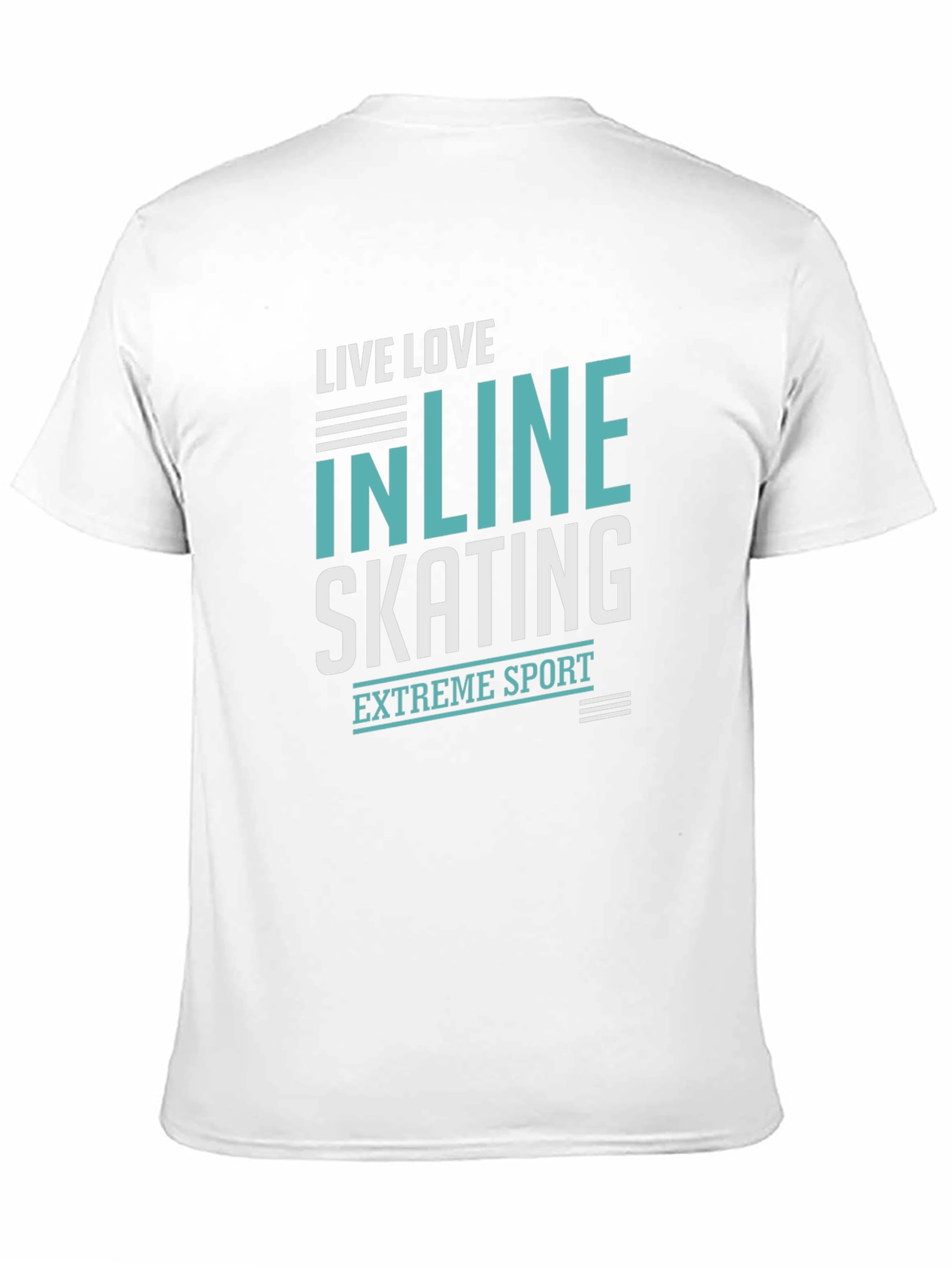 Inline Skating Extreme Sport Black Graphic T-Shirt