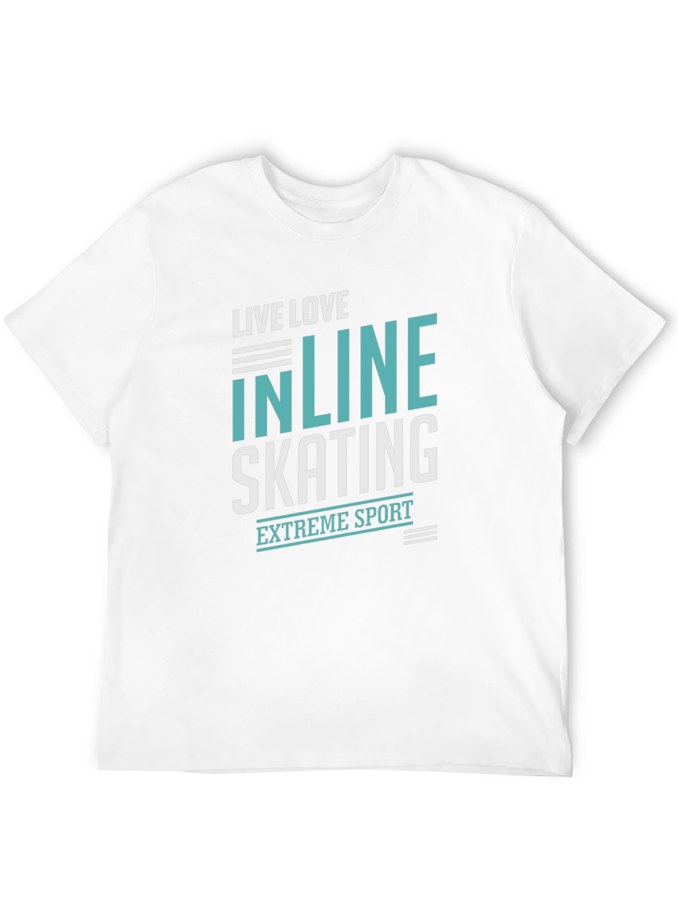 Inline Skating Extreme Sport Black Graphic T-Shirt