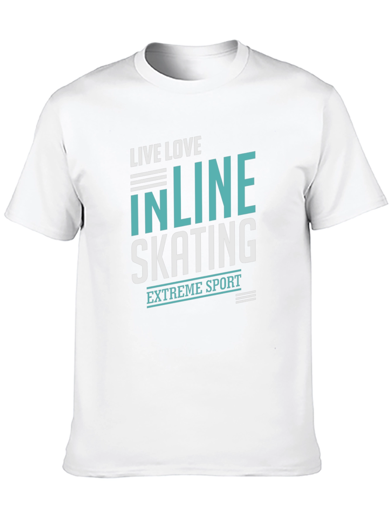 Inline Skating Extreme Sport Black Graphic T-Shirt