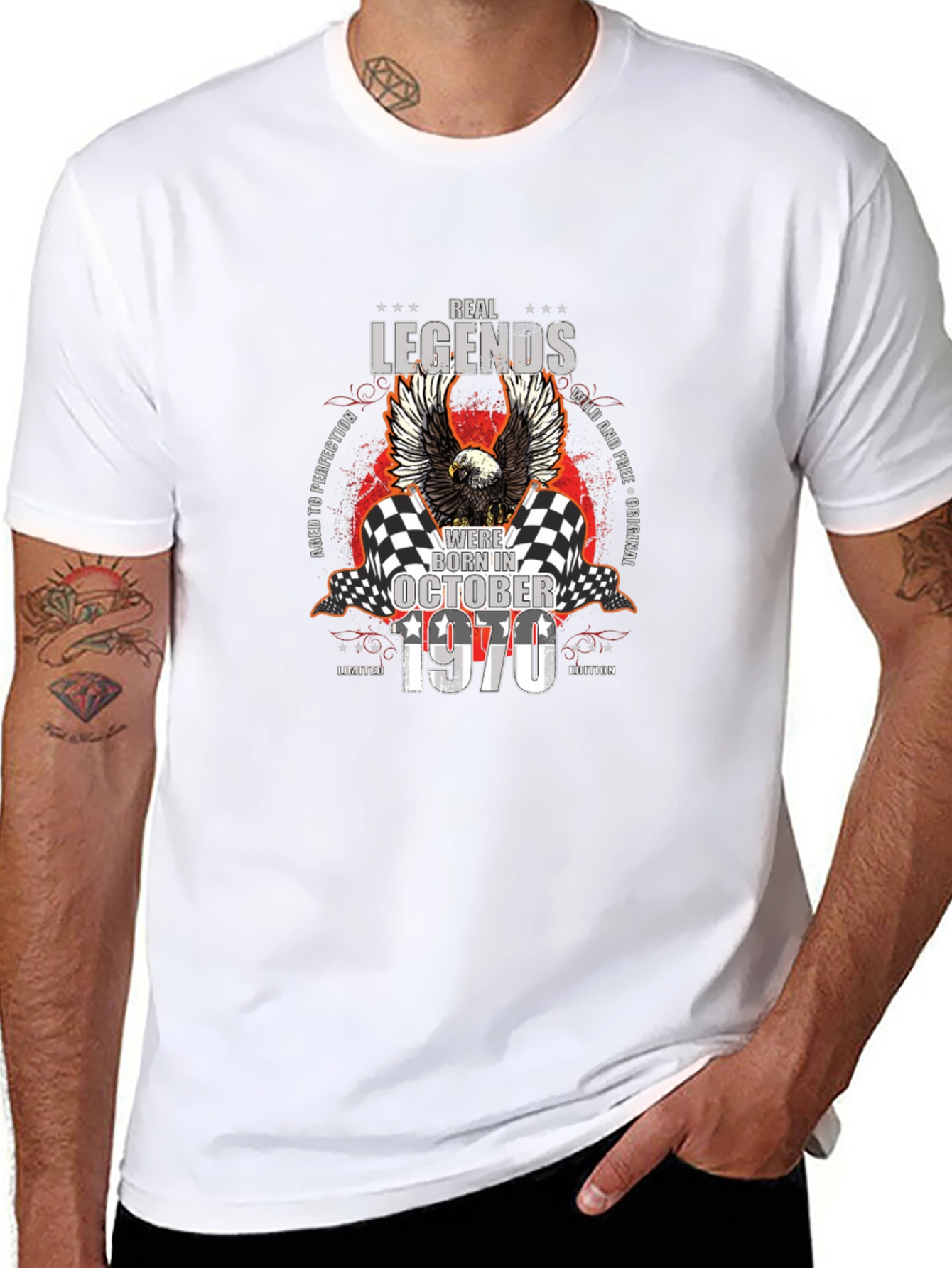 Real Legends Born In October 1970 T-Shirt