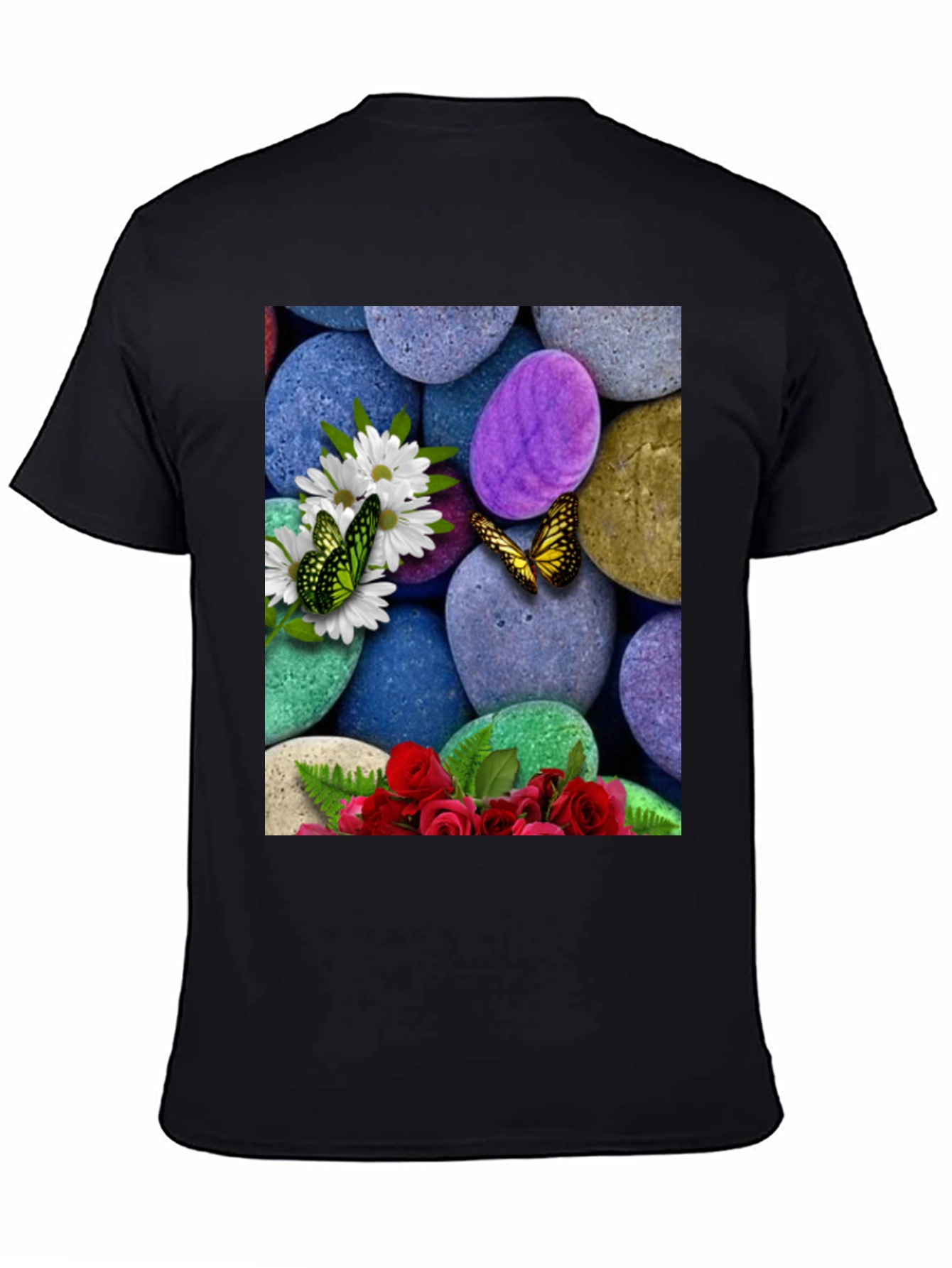 Butterfly Flower Stone T-Shirt