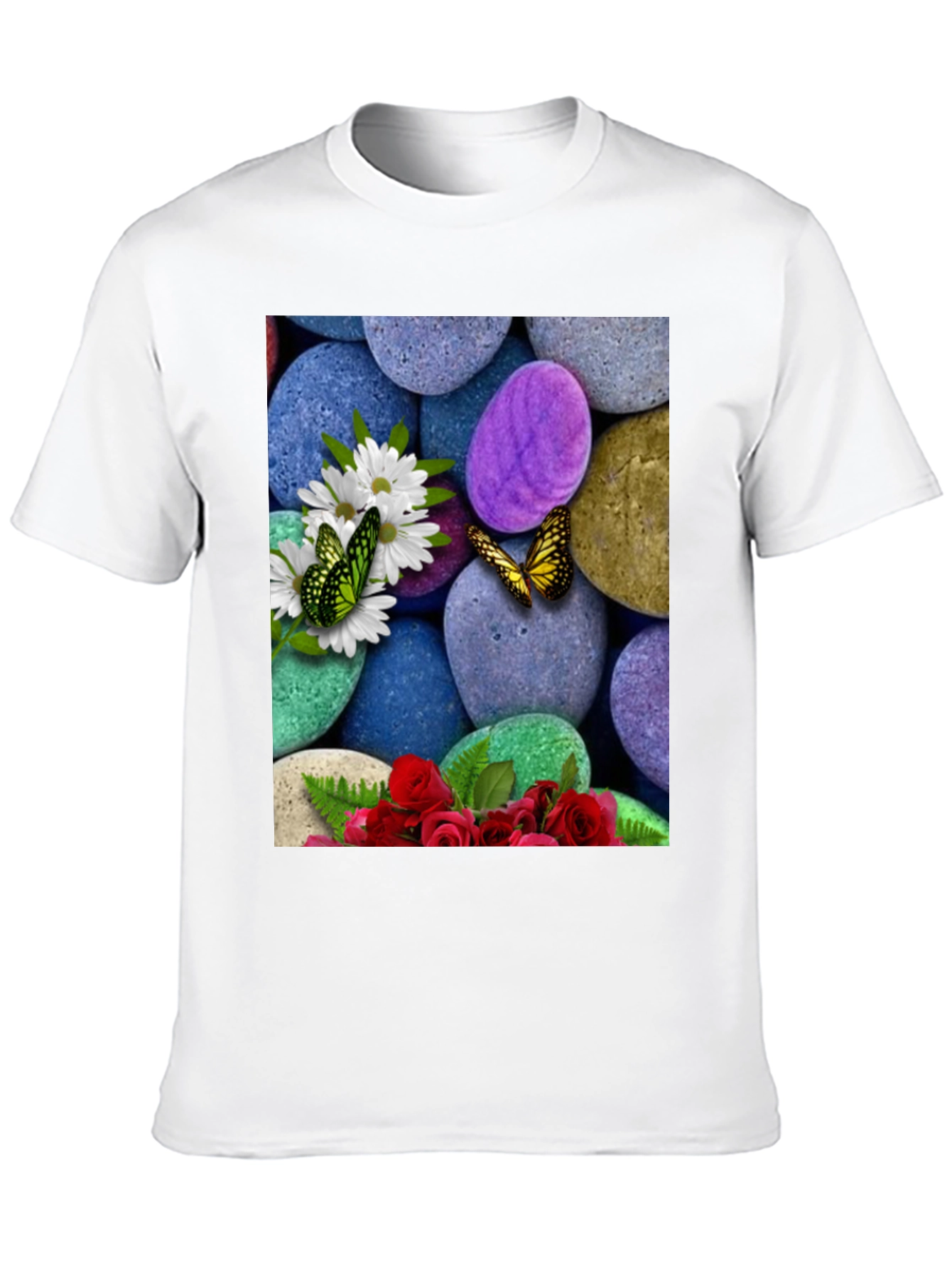 Butterfly Flower Stone T-Shirt