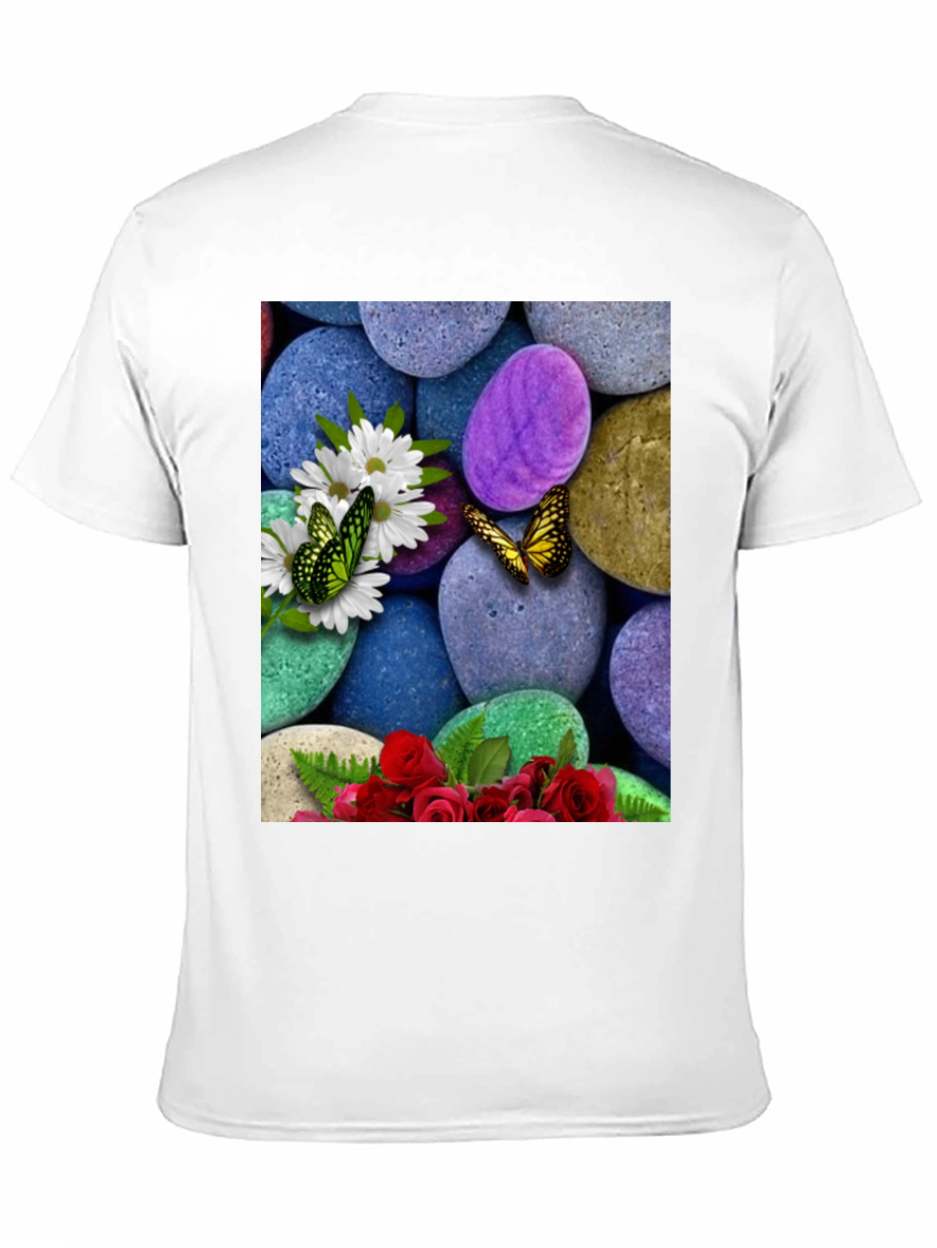Butterfly Flower Stone T-Shirt