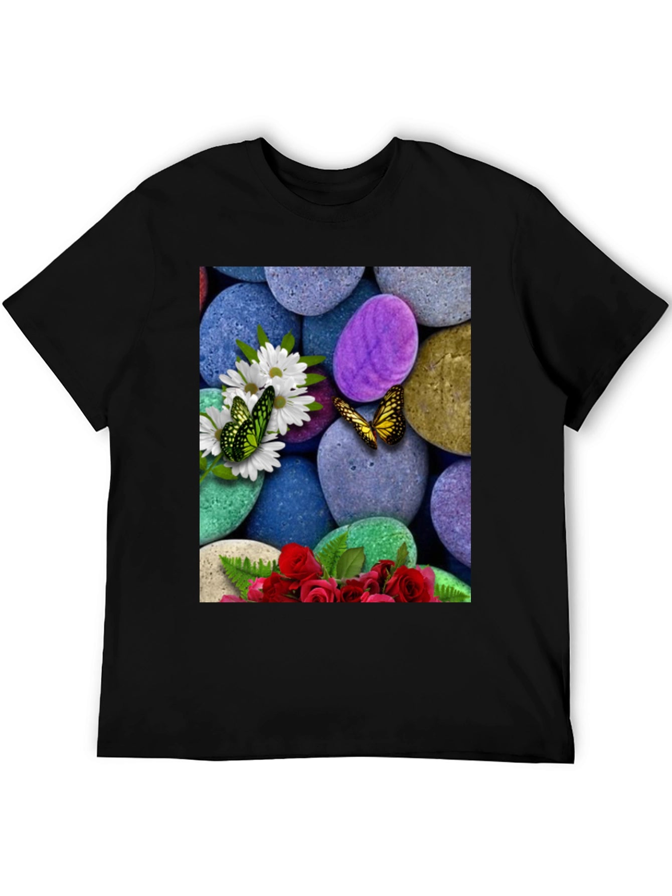 Butterfly Flower Stone T-Shirt