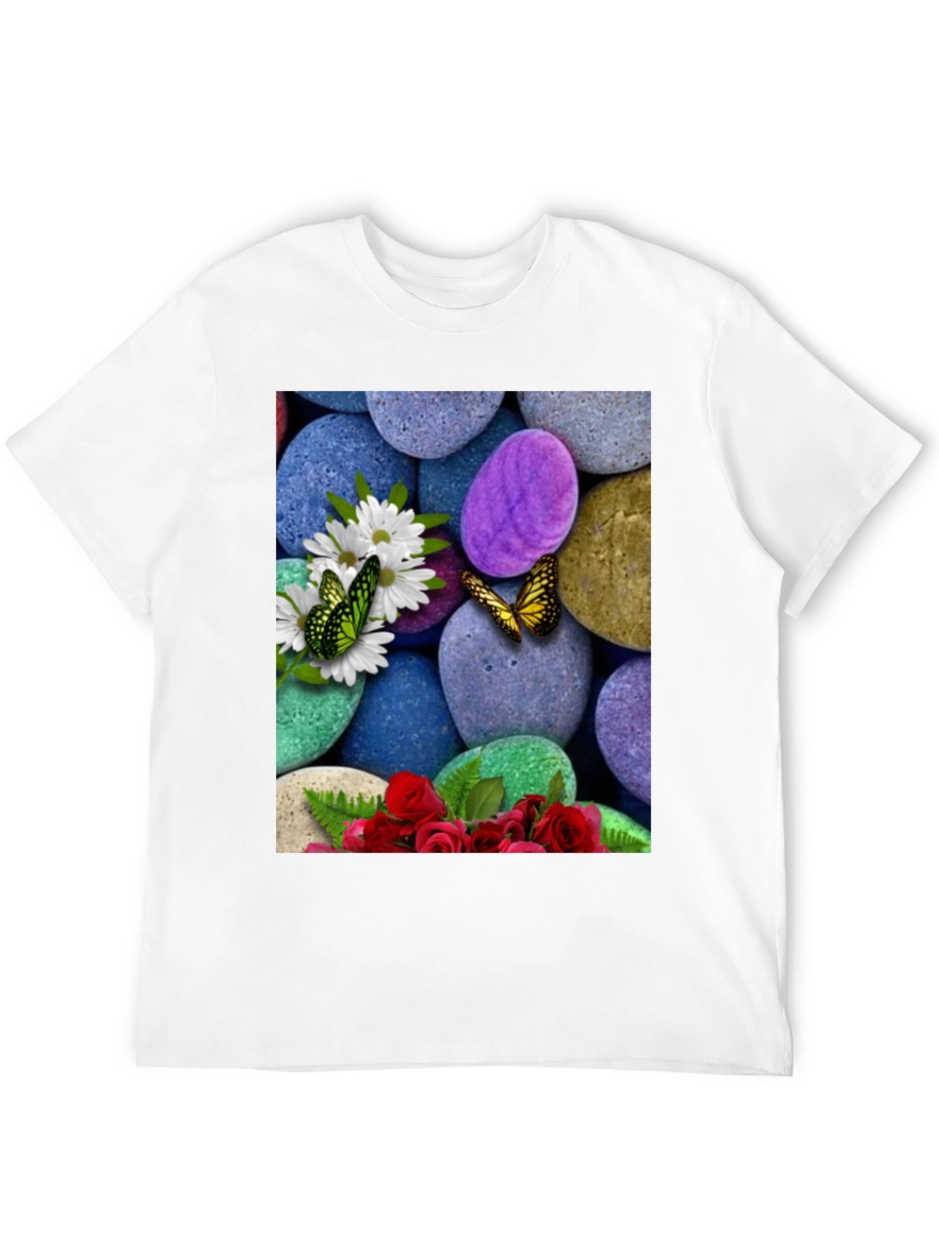 Butterfly Flower Stone T-Shirt