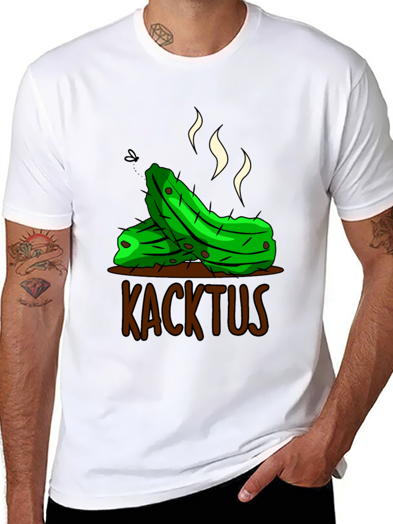 Humorous Kacktus Graphic T-Shirt - Unique Novelty Tee