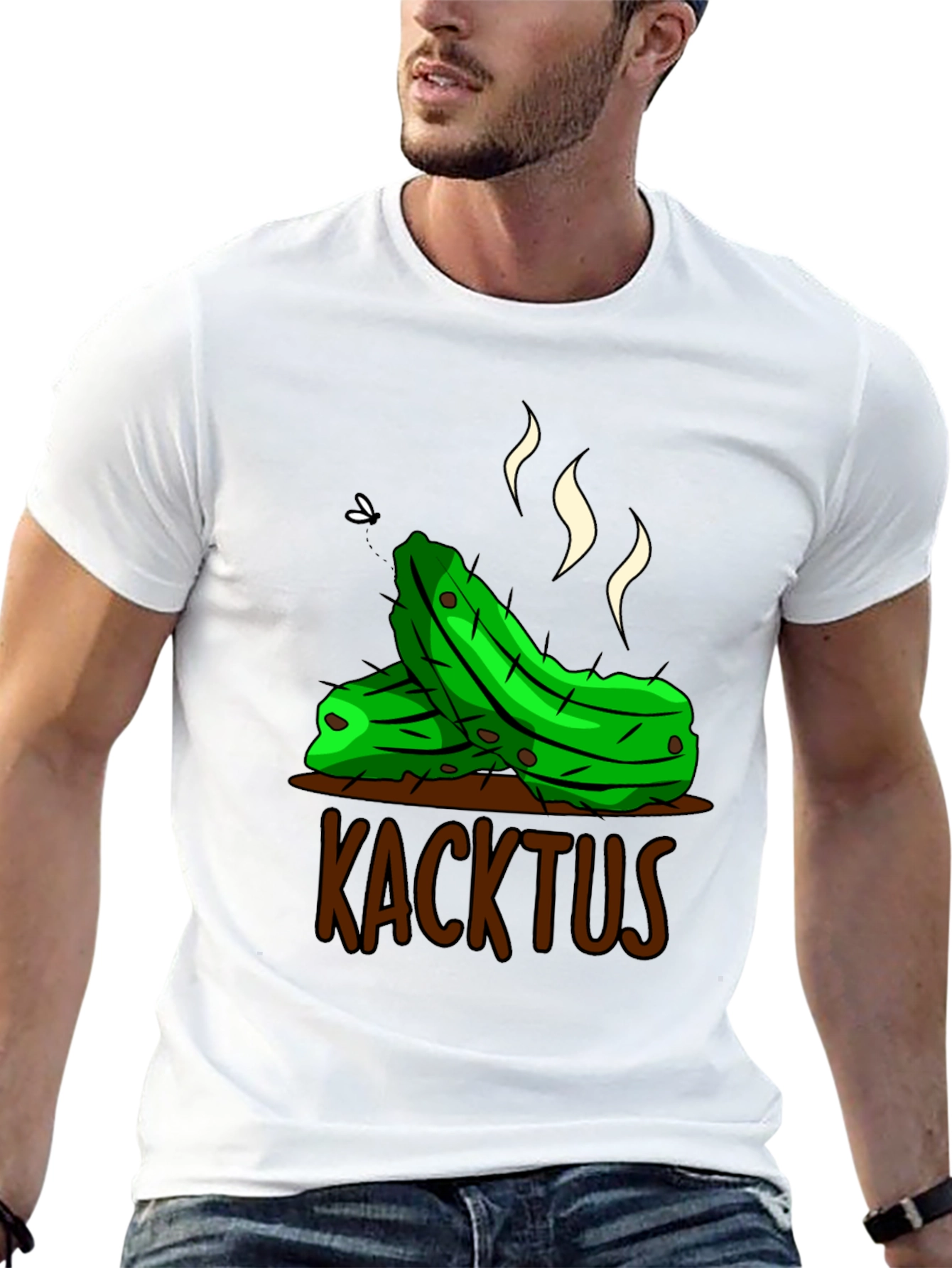 Humorous Kacktus Graphic T-Shirt - Unique Novelty Tee