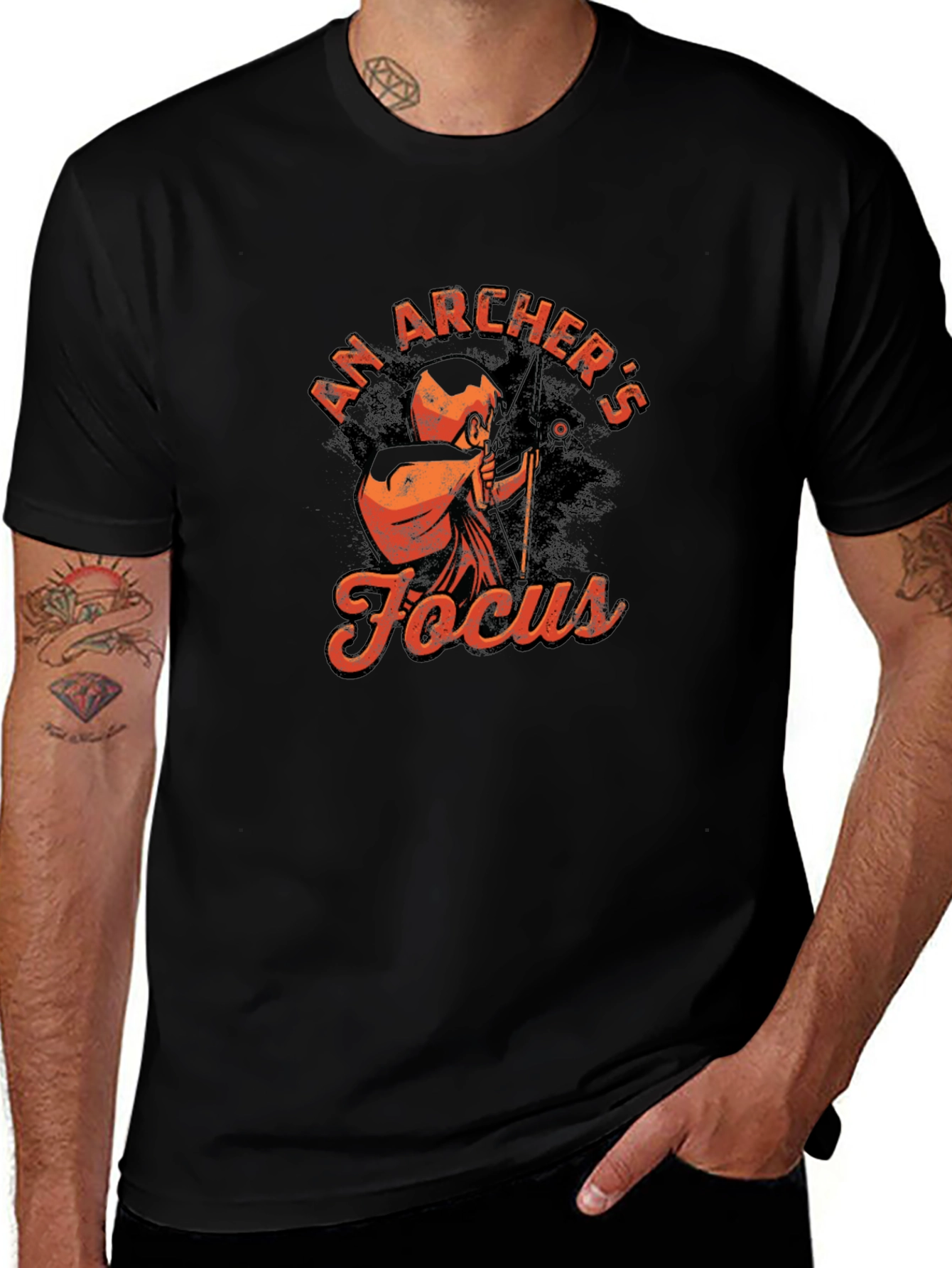 Archers Focus T-Shirt - Black Graphic Tee