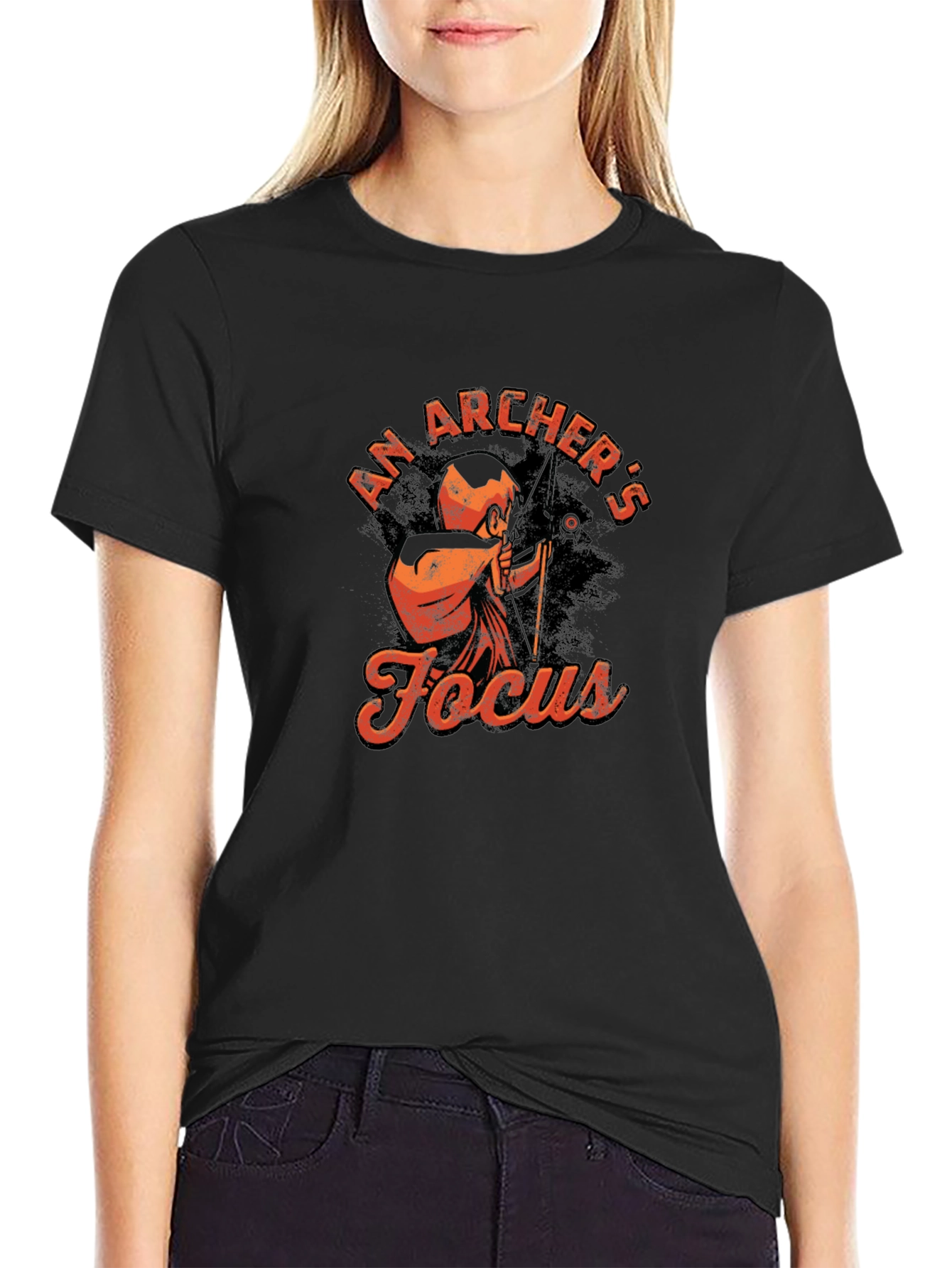Archers Focus T-Shirt - Black Graphic Tee
