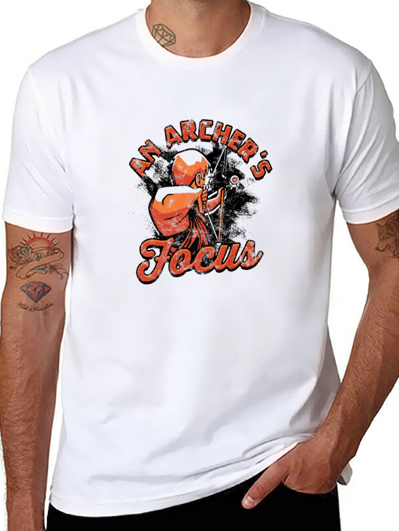 Archers Focus T-Shirt - Black Graphic Tee
