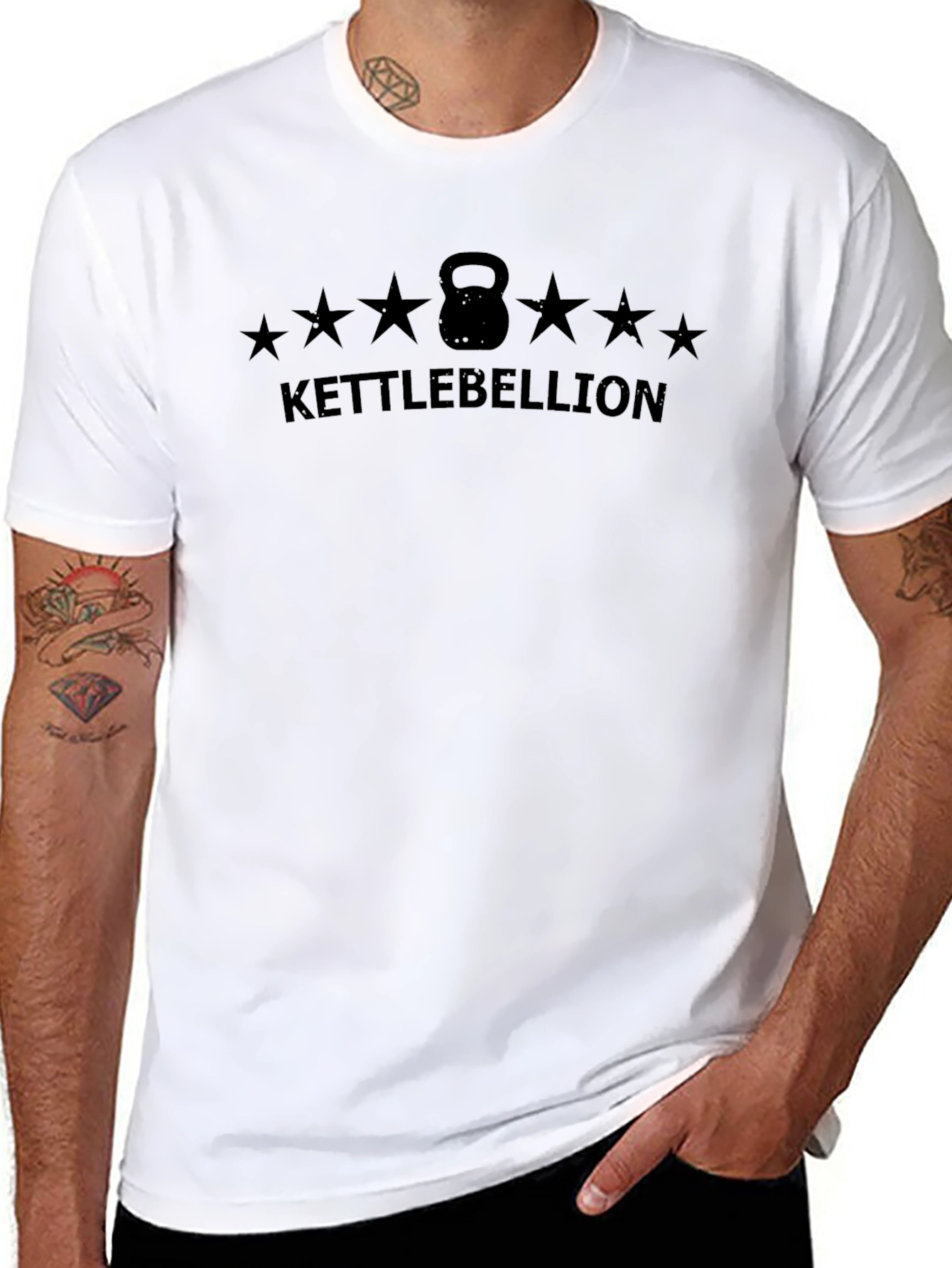 Kettlebellion Graphic Tee - Fitness Rebellion T-Shirt