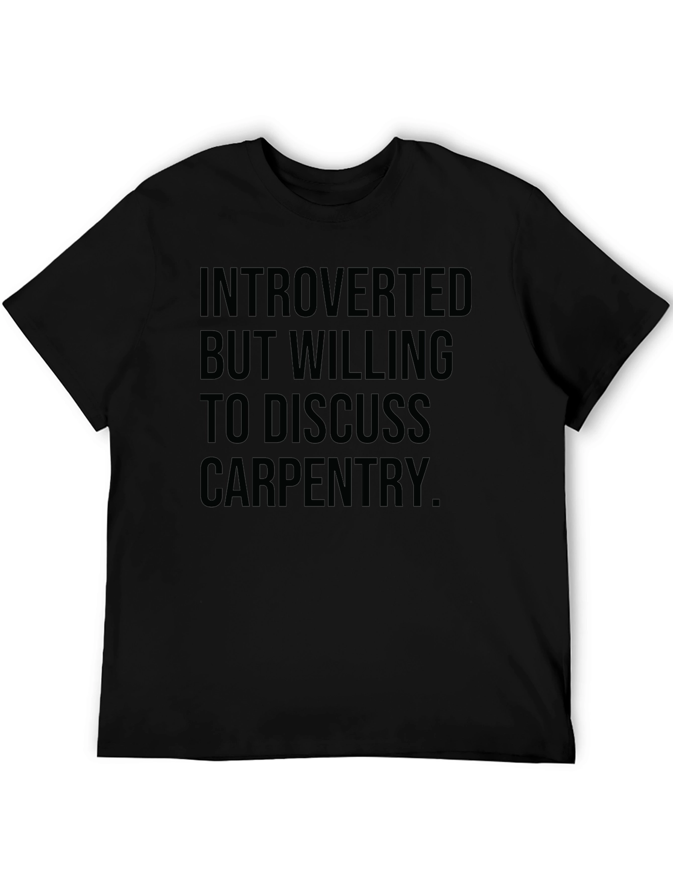 Introverted Carpenter Black Graphic Tee