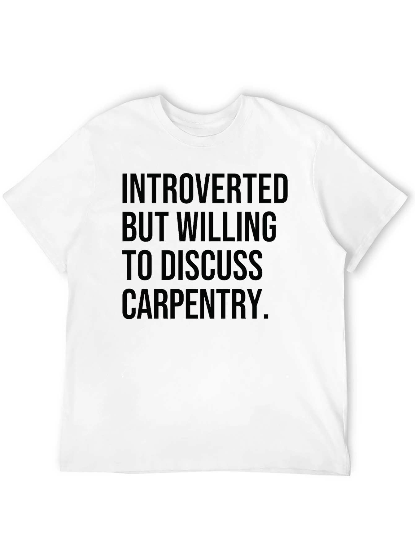 Introverted Carpenter Black Graphic Tee