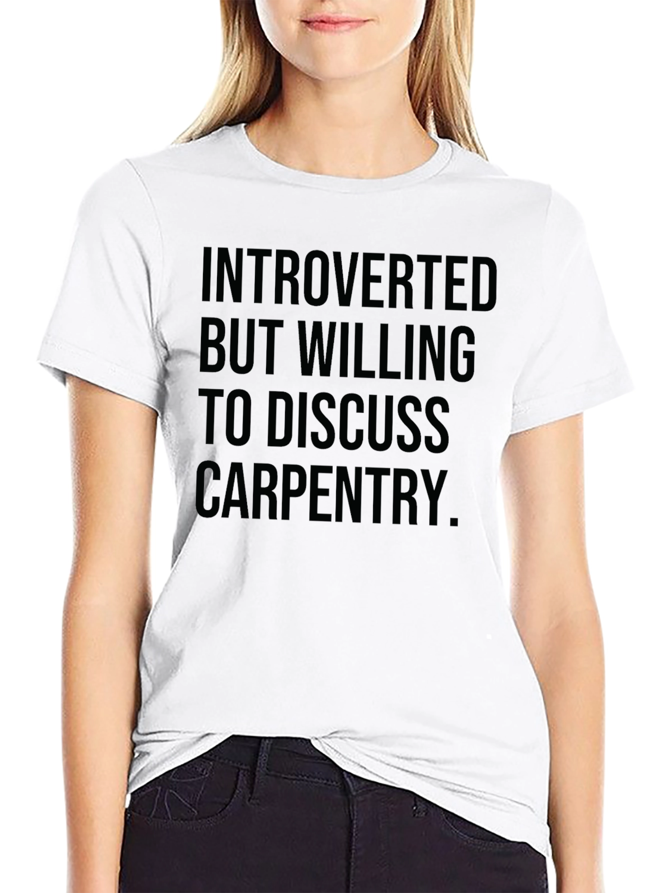Introverted Carpenter Black Graphic Tee