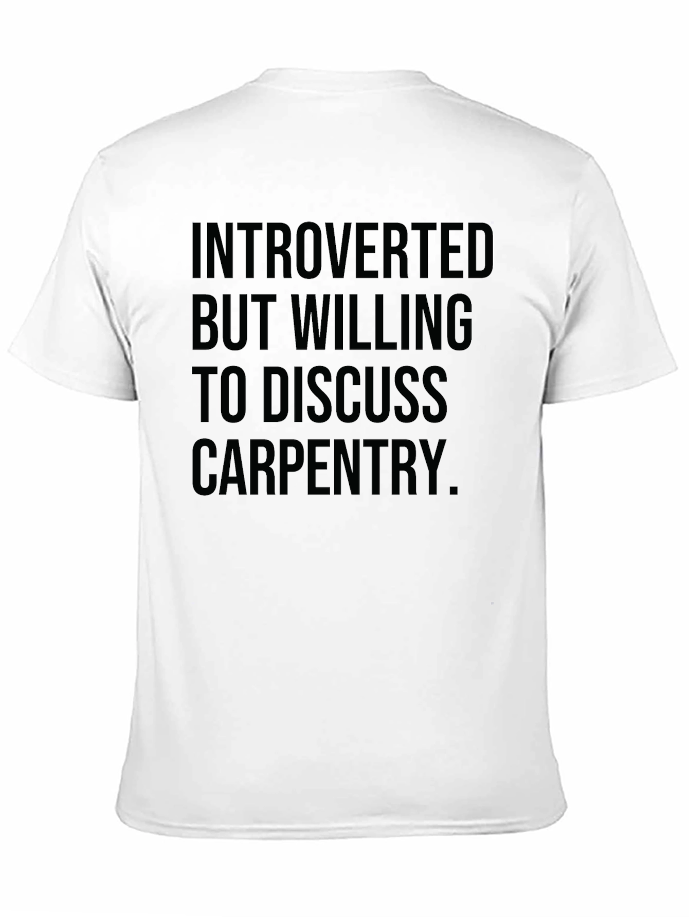 Introverted Carpenter Black Graphic Tee