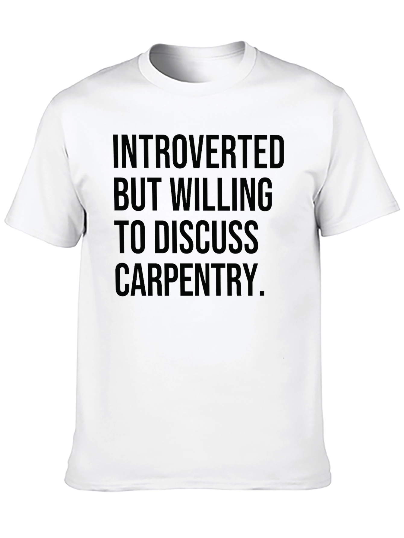 Introverted Carpenter Black Graphic Tee