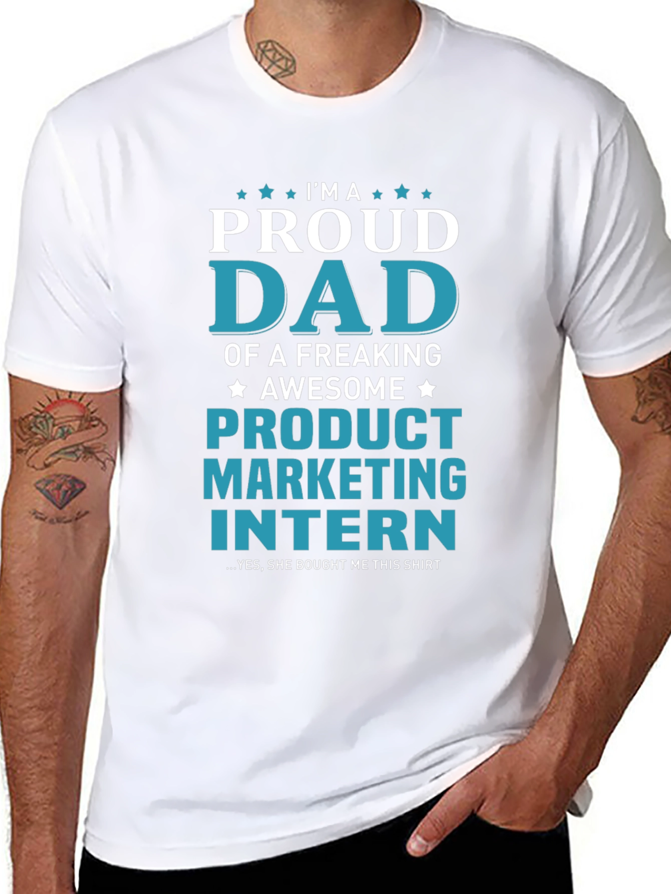 Proud Dad Product Marketing Intern Graphic Tee