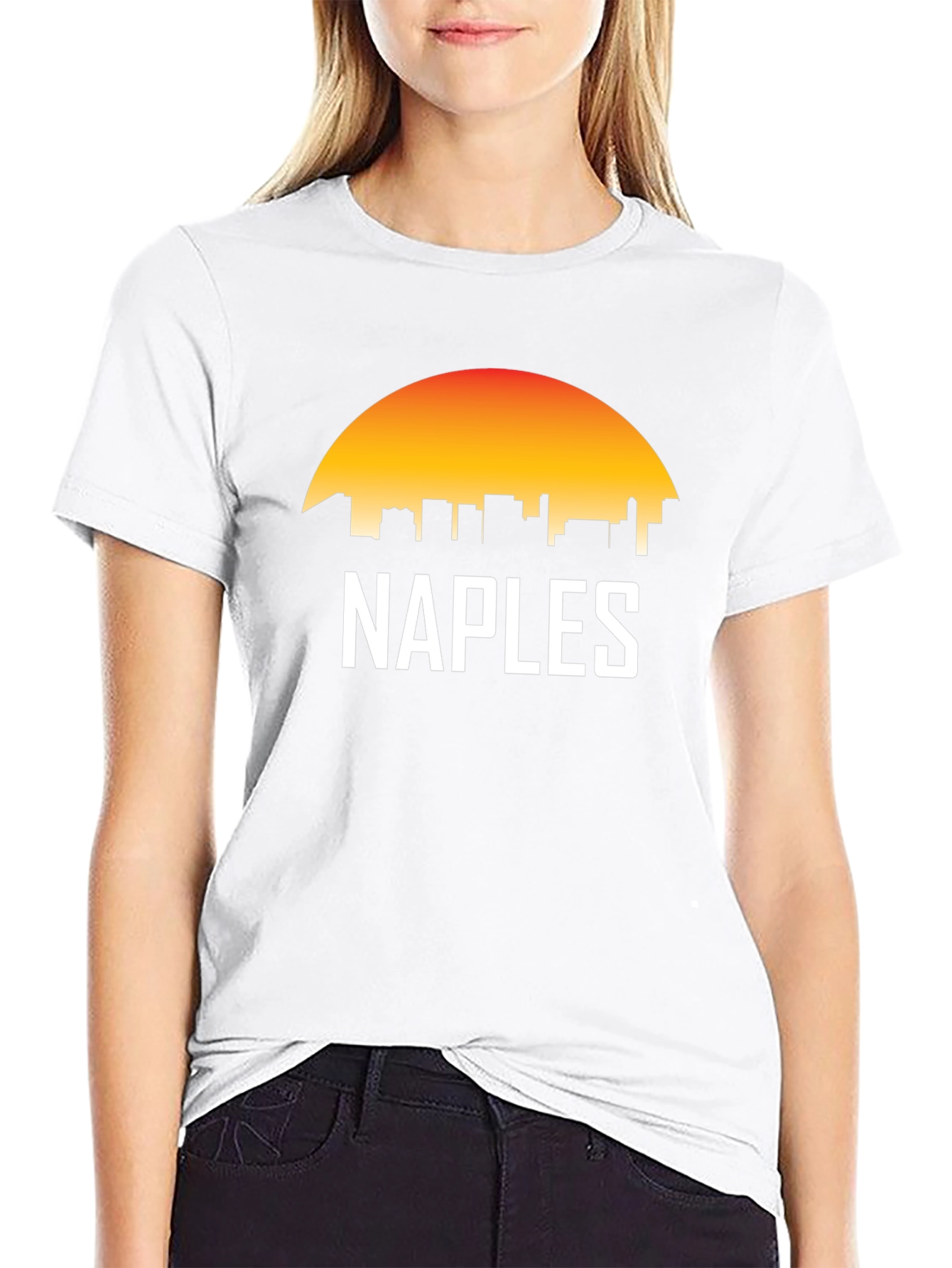 Naples Skyline Sunset T-Shirt - City Pride Tee