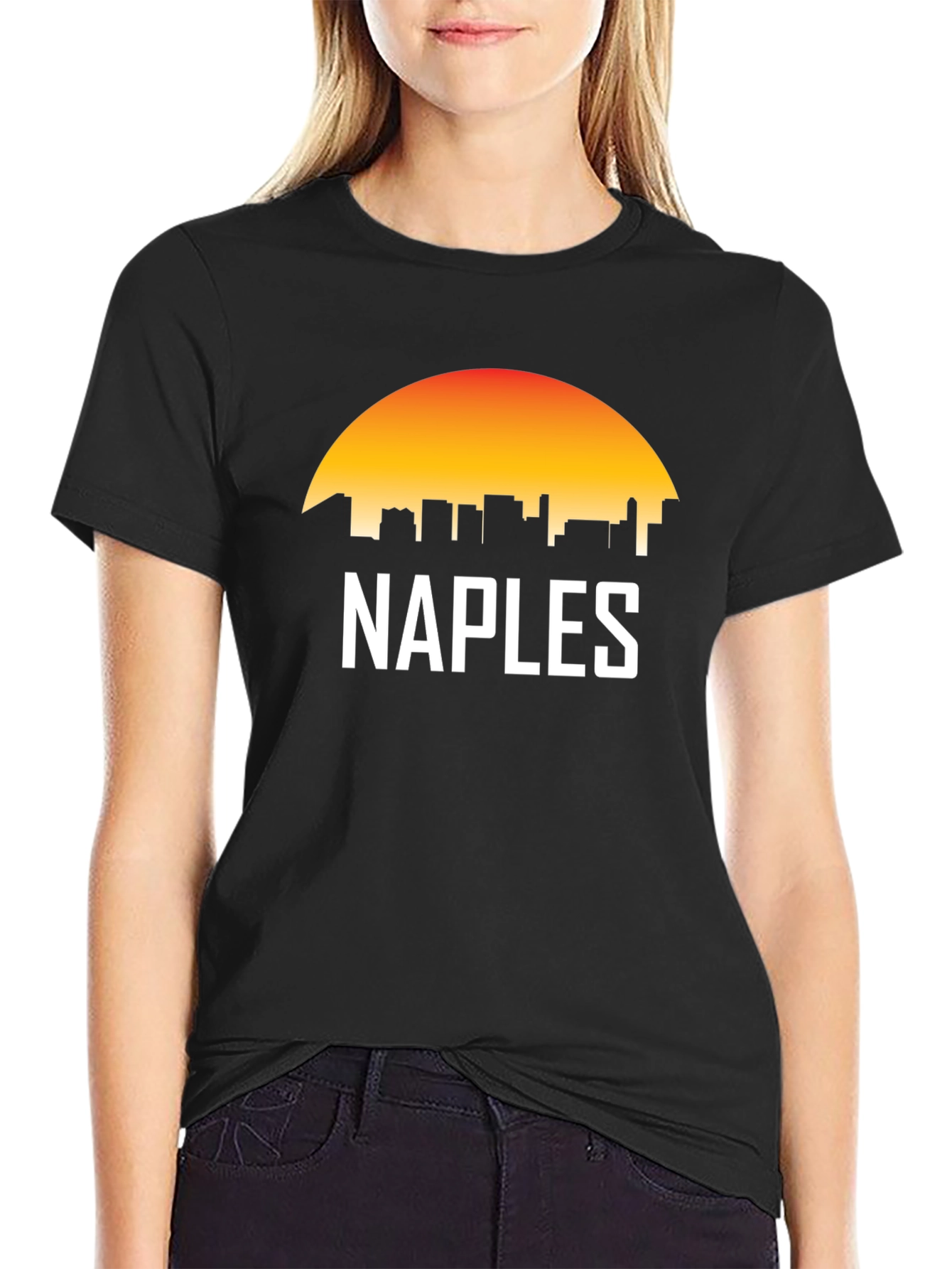 Naples Skyline Sunset T-Shirt - City Pride Tee