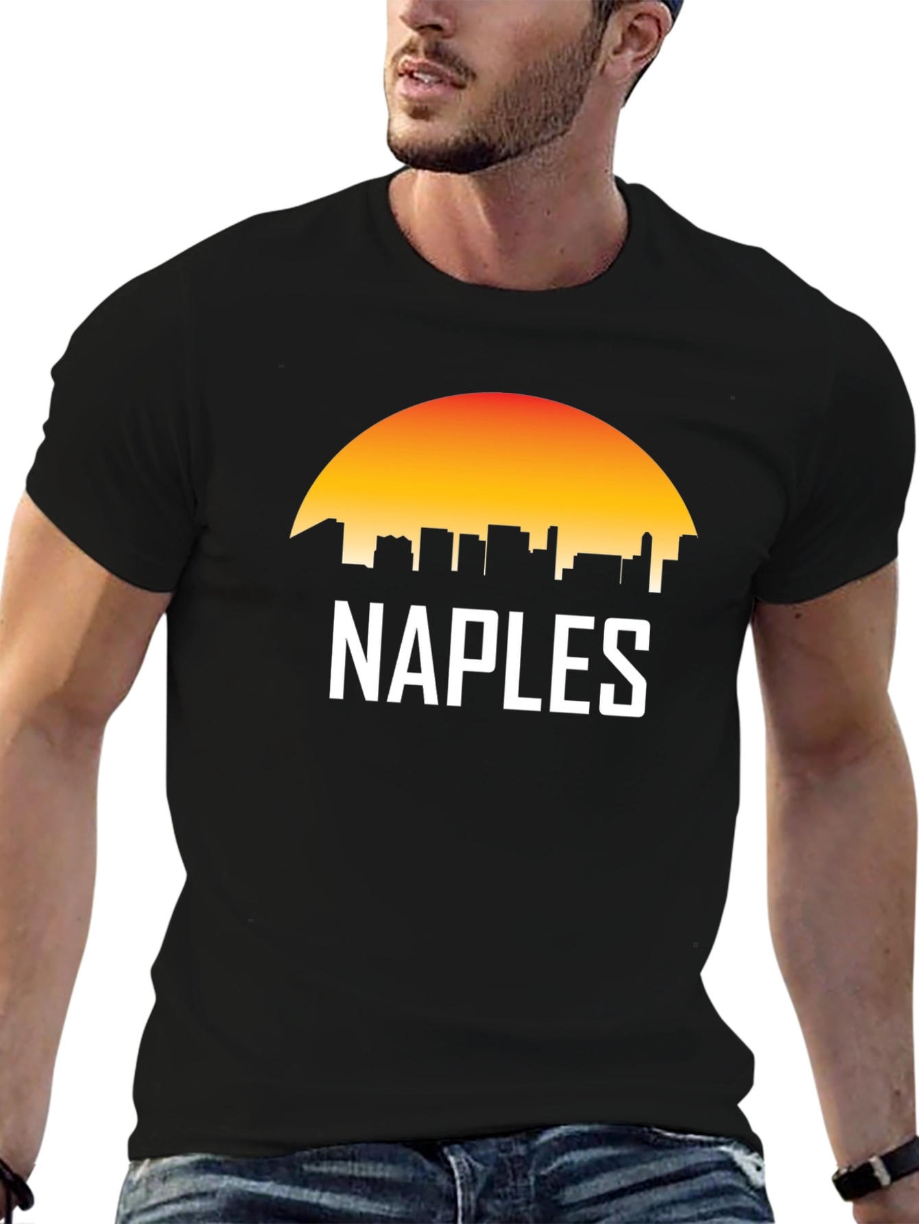 Naples Skyline Sunset T-Shirt - City Pride Tee