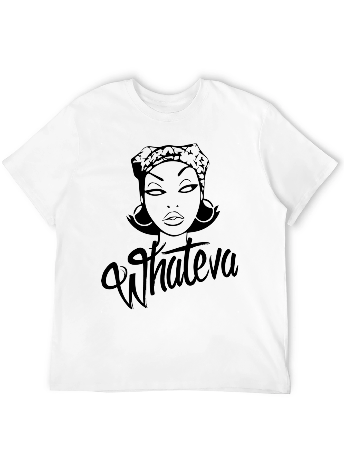 Whatever T-Shirt - Black Crew Neck Tee